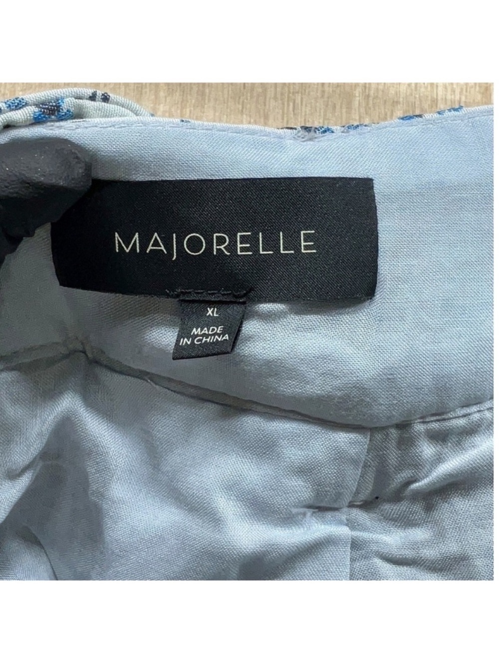 NEW MAJORELLE Valentina Shorts in Baroque Blue Floral Boho White Women’s XL - Picture 4 of 7